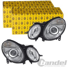 2x HELLA HALOGEN SCHEINWERFER passend f&uuml;r MERCEDES-BENZ E-KLASSE LINKS+RECHTS