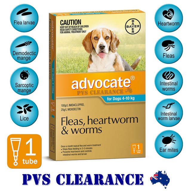 advocate flea heartworm and worm treatment for dogs