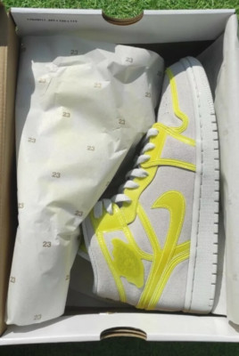 Nike Air Jordan 1 LX - Opti Yellow Off White Size - US9.5 W / UK7 / EU41