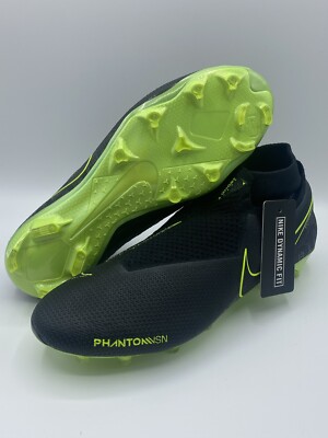 Nike Phantom Vision Elite DF FG Men s Soccer Black Volt AO3262-007 Sz 4.5 Wmn 6