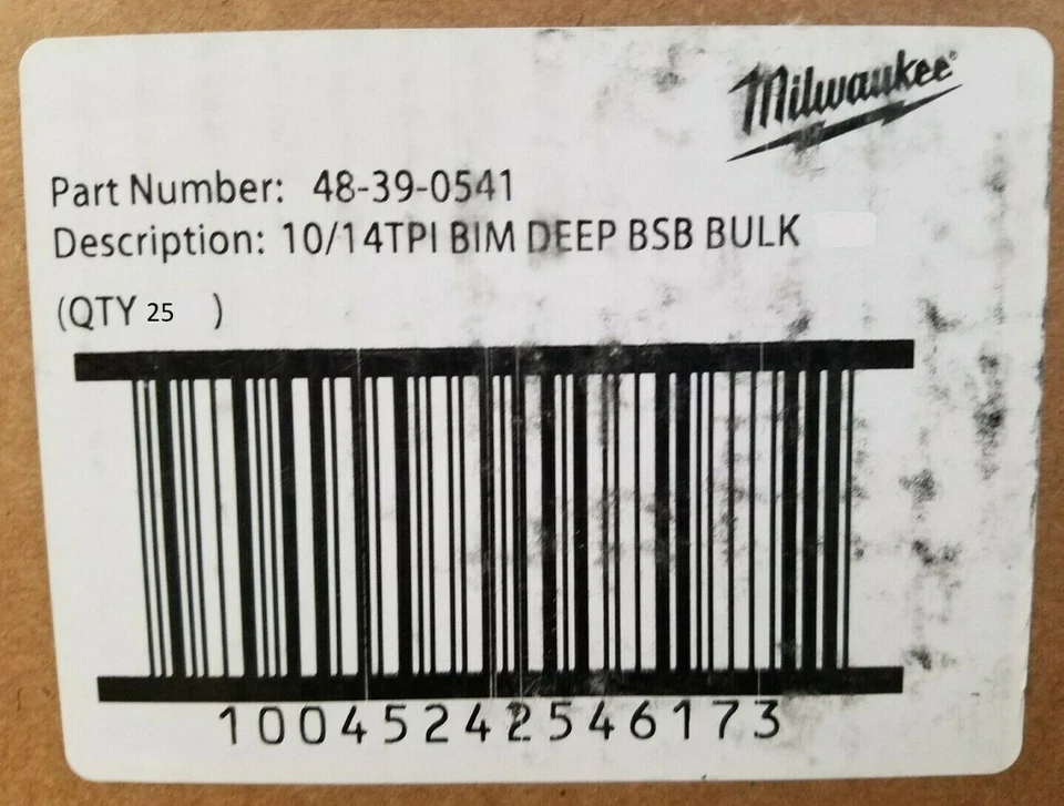 44-7/8 Zoll x 10/14 VP Tiefschnitt Bandsägeblatt Milwaukee 48-39-0541 Großpackung Posten von 25  - Bild 2 von 4