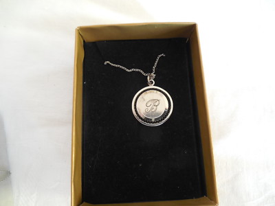 Lamode sterling silver signate pendant necklace B