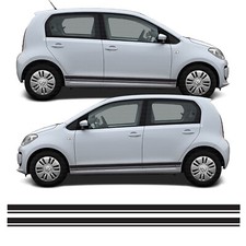 Racing Side Stripes Decal Graphics Stickers Vinyl Kit For VW Volkswagen UP GTI