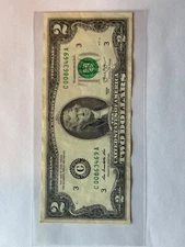 2 DOLLAR BILL 2013 Low Serial Number Great Condition