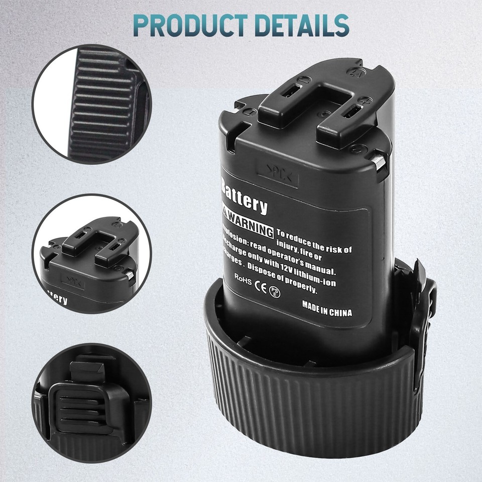 Exmate 10,8V 3,5Ah Li-Ion reserveaccu voor Makita BL1013 BL1014 DF030D DF330D LCT203W 194550-6 194551-4 195332-9