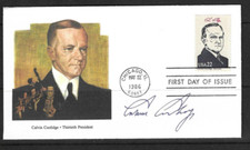 United Sates Presidents -  Calvin Coolidge  - FDC . Fleetwood cachet