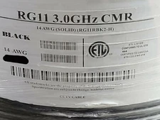 All-Star Cable RG-11/U 14awg BCCS 75Ohm Coaxial CATV Antenna CMR 3GHz /50ft