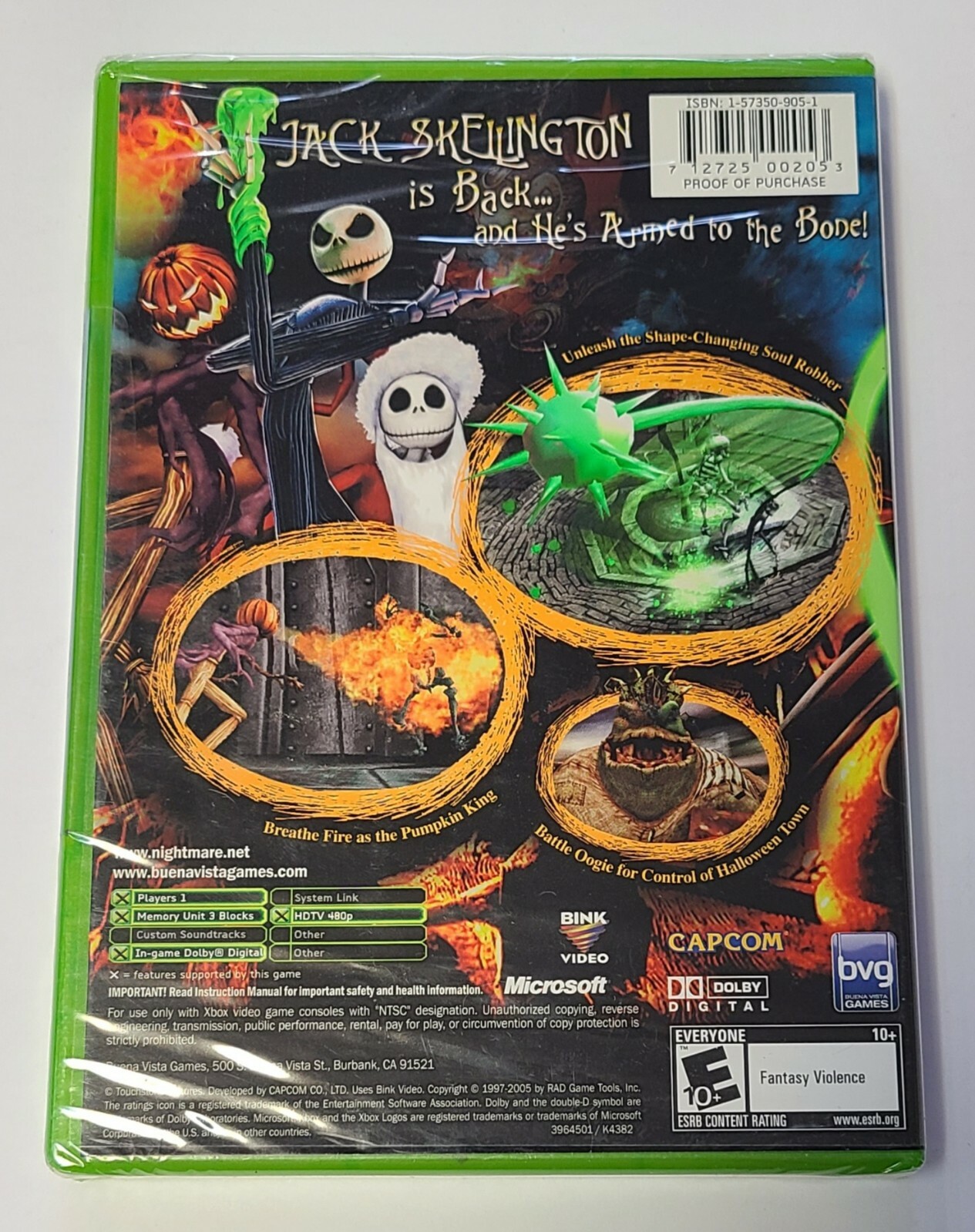 Tim Burton's The Nightmare Before Christmas: Oogie's Revenge (Microsoft  Xbox) | eBay