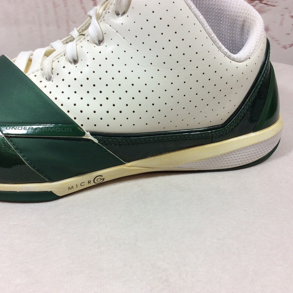 Under Armour UA Micro G Black Ice Sneakers Mens 12 Green