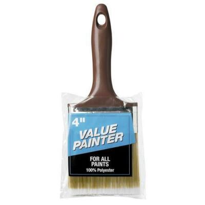 Rubberset Value Painter 4'' Wide 100% Polyester All Paint Brush Latex & Oil