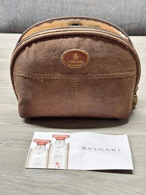 VINTAGE EMIRATES BULGARI REISE KULTURBEUTEL AIRLINE AMENITY KIT WASCHKOFFER