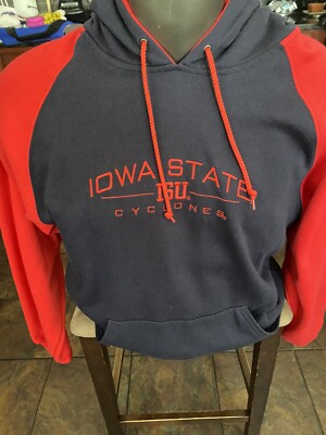IOWA STATE CYCLONES Vintage Embroidered Hooded Sweatshirt