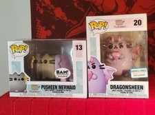 Funko Pop! Pusheen - #13 PUSHEEN MERMAID & #20 DRAGONSHEEN - Exclusives 