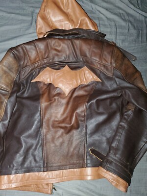 Red Hood Brown Leather Jacket Large 