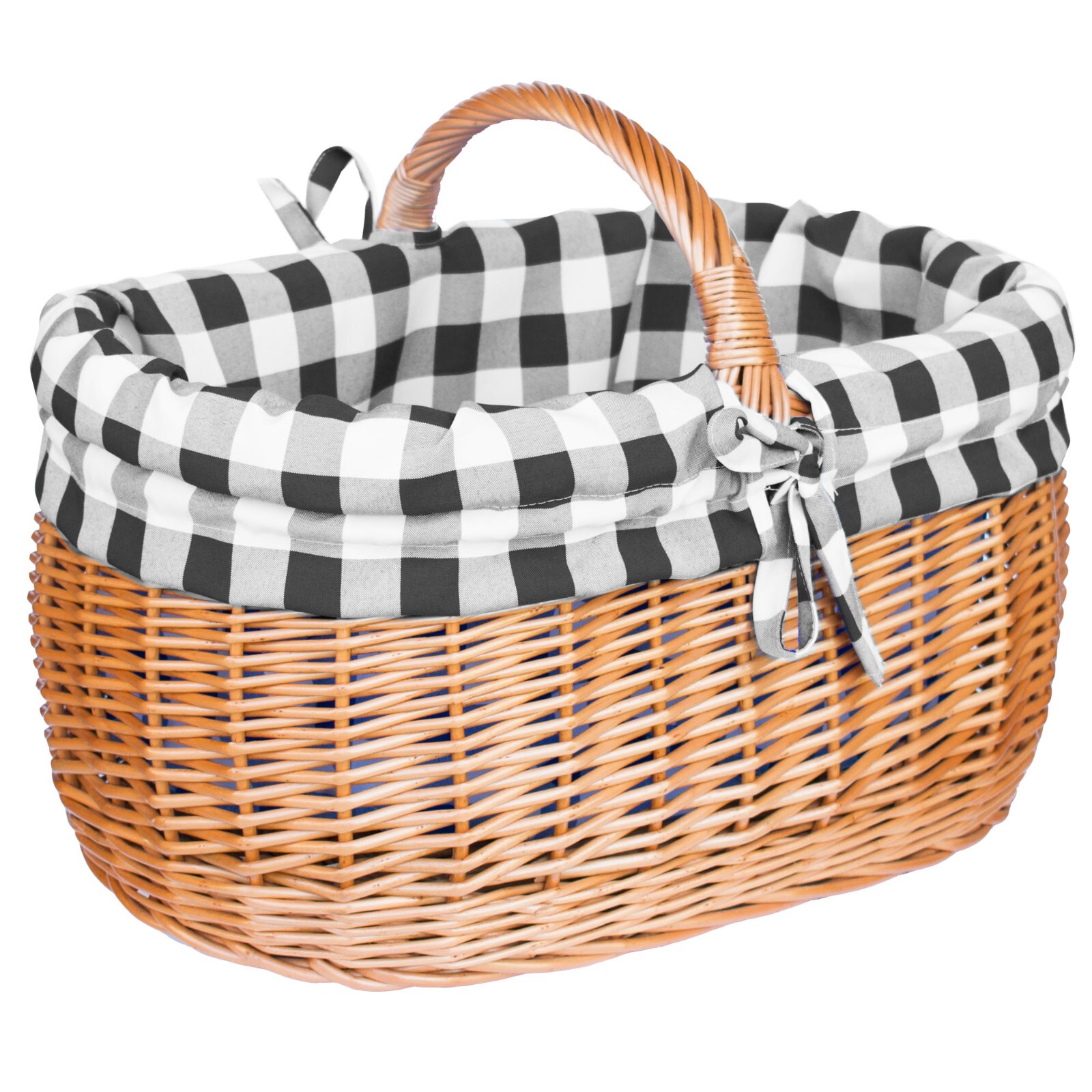 Einkaufskorb Weidenkorb Groß Autokorb Korb Korbwaren Weide Einlage