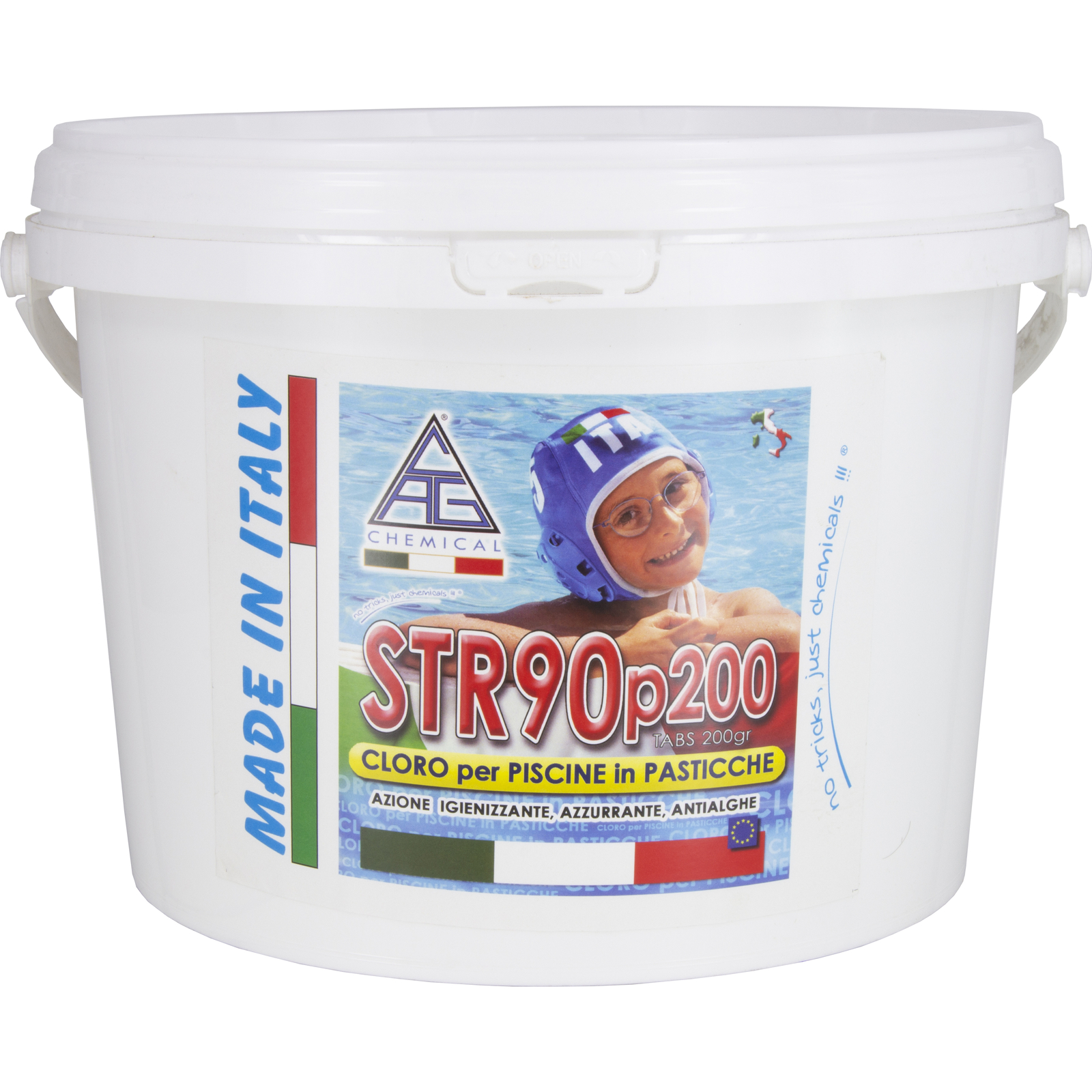 CLORO IN PASTICCHE 5KG 25x200G PISCINA BESTWAY INTEX DISINFETTANTE ANTIBATTERICO