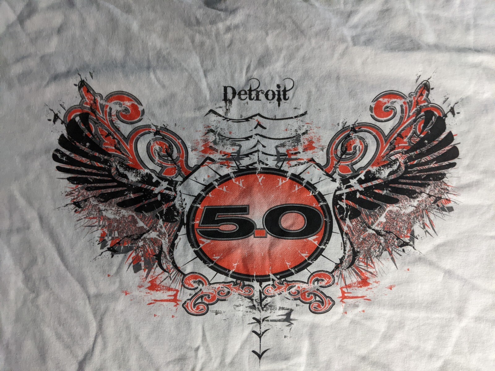 PONY T shirt grafica vintage Y2K Ford 5.0 Mustang adulto Detroit double face uomo XL