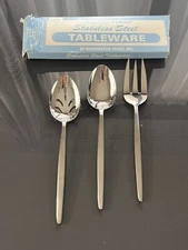 Hanford Forge NORTHERN SEA Stainless Flatware NOS 3 pc Serving ~NEW~ JAPAN