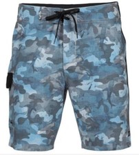 Salt Life Aquatrunks Hammerhead Abyss Camo Blue 34 Live Salty Saltlife NWT