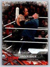 2017 Topps WWE Road to Wrestlemania Undertaker Chokeslams Shane McMahon #44