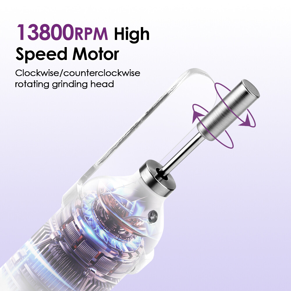 Electric Nail File Drill Portable USB Manicure Pedicure Machine Set Professional