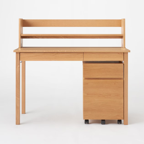 MUJI wooden desk oak W110xD55xH70cm 12841050 lacquer finish Floor Mount #704EK25 - Picture 9 of 9