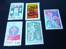 Timbre de France Neufs de 1976 N° 1883 à 1886 et 1888