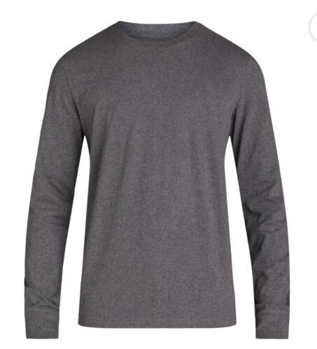 Large George Men's Long Sleeve T-Shirt Crew 100% Cotton Casual Relaxed NEW Tee