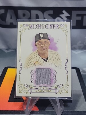 2015 Topps Allen & Ginter #FSRA-CS CC Sabathia Full Size Relic