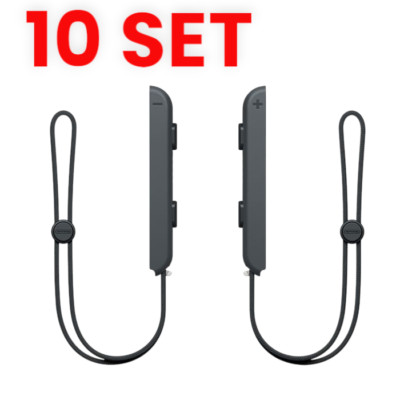 10X Genuine Nintendo Switch Joy Con Controller wrist strap Lanyard Black in BULK