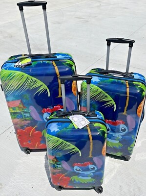 Disney Hawaiian STITCH Hard side Spinner Suitcase Luggage Choice