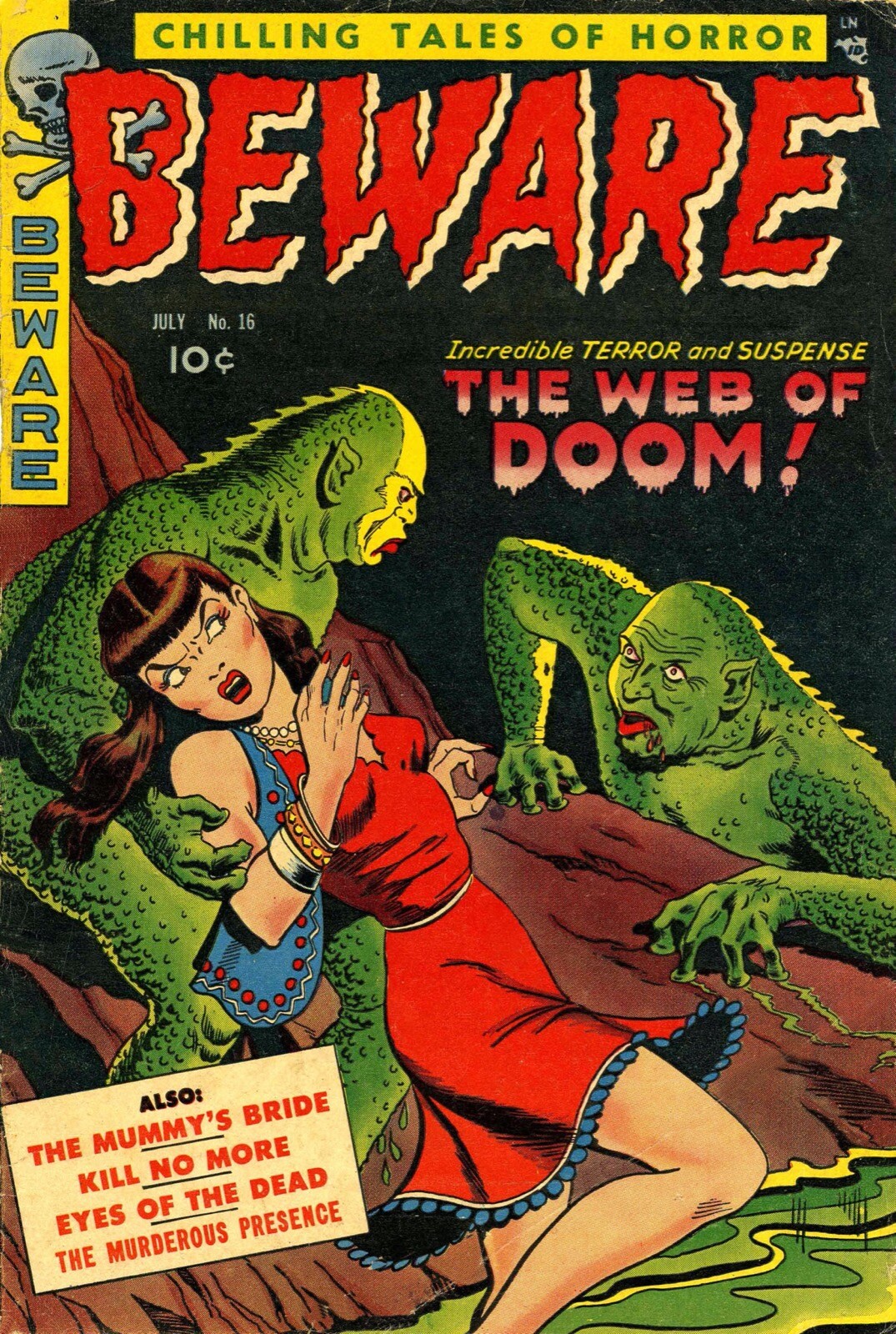 Beware 16 Comic Book Cover Art Giclee Reproduction on Canvas | eBay