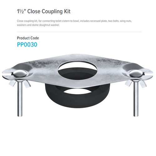 Toilet Close Coupled Fittings Pack for Cistern Lever Syphon Ballvalve