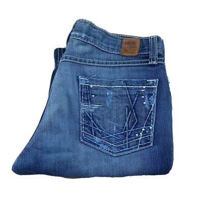 BKE Mya Women s jeans Stretch Skinny Denim Buckle Size 29x31.5 Actual (33x26)