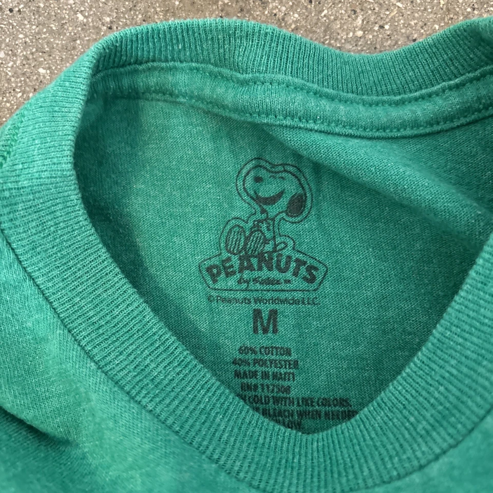 Peanuts Snoopy Christmas t-shirt green boys M - Image 3 of 4