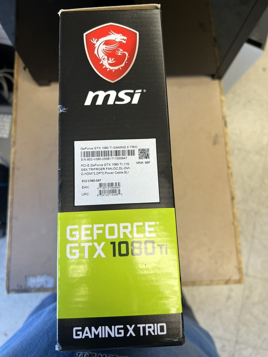 MSI GeForce GTX 1080 Ti Gaming X TRIO Overclocked Triple-Fan 11GB