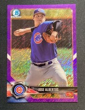 2018 Bowman Chrome Prospects Purple Shimmer Refractor /655 Jose Albertos #BCP229