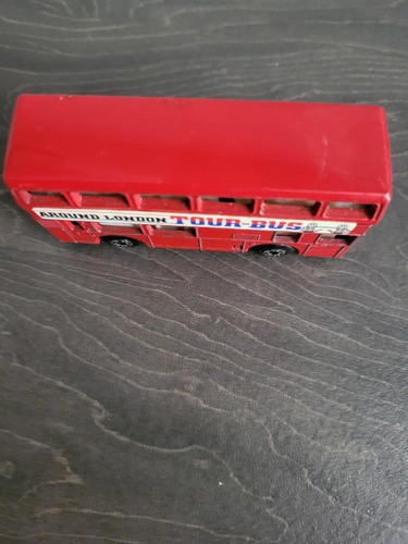Vintage London Bus Diecast MATCHBOX LEYLAND TITAN "AROUND LONDON" TOUR BUS 1981 - Picture 11 of 20
