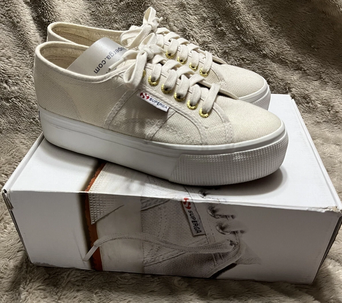 SuperGa 2790ACOTW Linea Up Down Coffee Platform Sneakers Mens