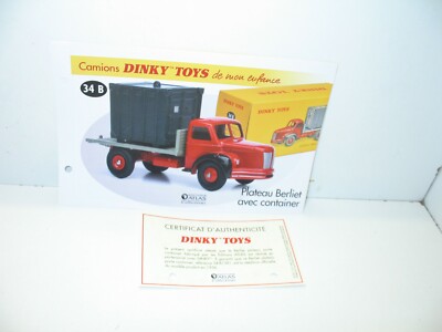 Dinky Toys France Berliet Porte-Container « en l'état » réf : 34B 🇫🇷 - Collection