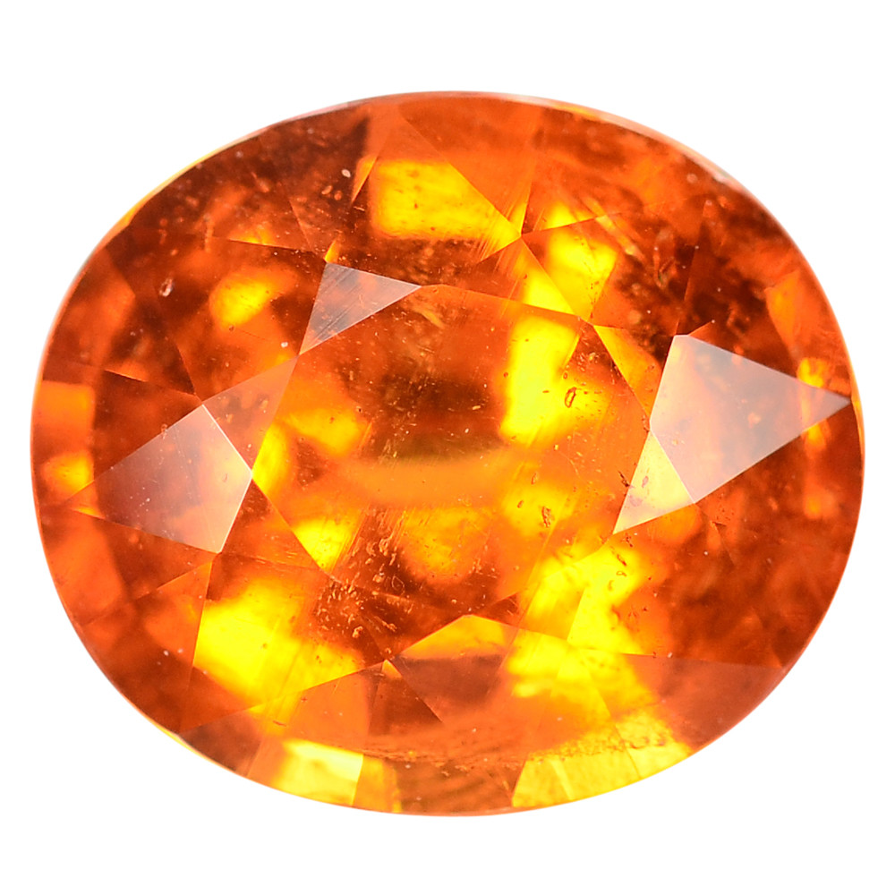 2.95 Ct. Awesome Luster Orange Mandarin Garnet Brilliant Cut WITH