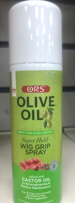 ORS Olivenöl Super Hold Perücke Grip Spray mit Rizinusöl 200ml - Neu