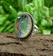 Triplet Fire Opal Silver Ring 925 Sterling Silver Ring Handmade Ring Womens Ring