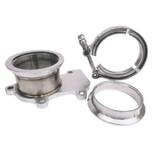 Auto 3 Turbo Pipe Flange V-band Adaptor Kit Fit Cummins Holset Wh1c Hx35 Hx35w