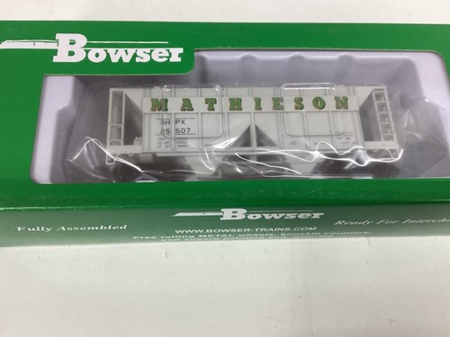 Bowser #43281 escala HO "Mathiason" 70 toneladas tolva cubierta Rd. #25507 | Zustand: New