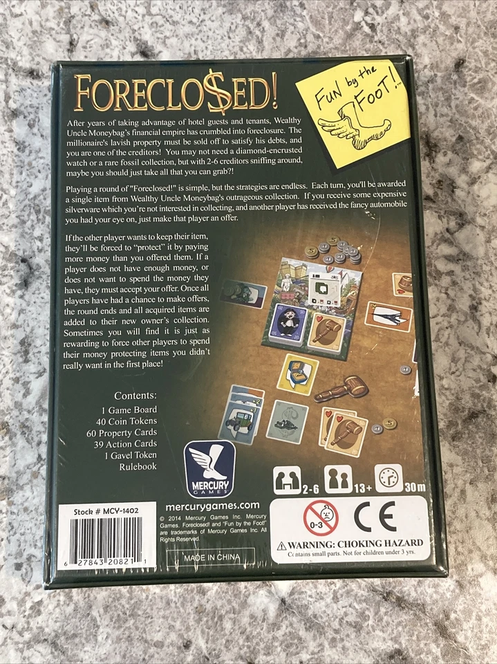 Foreclosed Board Game - Mercury Games New & Sealed - Image 3 of 4