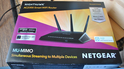 NETGEAR Nighthawk AC2300 SMART WIFI ROUTER R7000P MU-MIMO Simultaneous Sharing