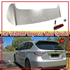 08-11 Fits SUBARU Impreza WRX STI Hatchback Rear Hatch Roof Spoiler Wing Unpaint