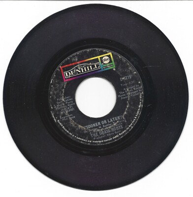 Rock 45 THE GRASS ROOTS Sooner Or Later  I Can Turn Off the Rain Dunhill Played