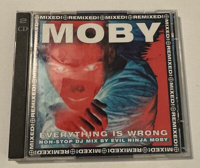 2CDs, Moby, Everything Is Wrong, 1996 Mute Records, Good Condition 